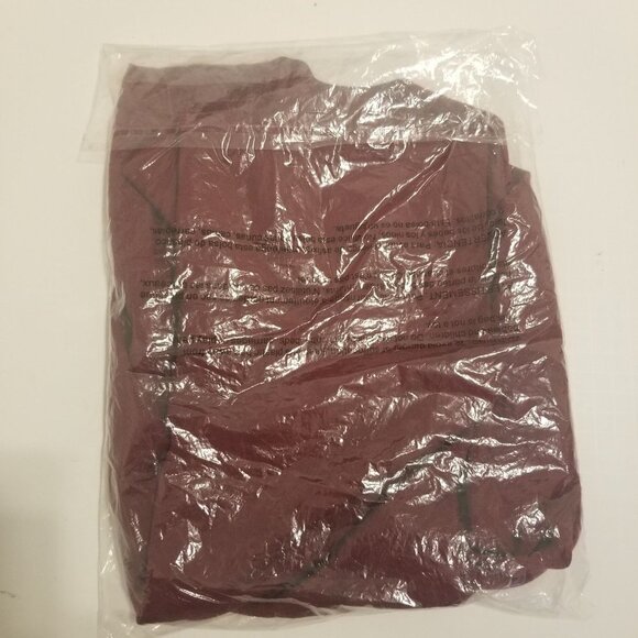 NWT PERRY ELLIS SOLID TECH KNIT SWEATER TEE COLOR CABERNET SIZE S - Picture 7 of 7